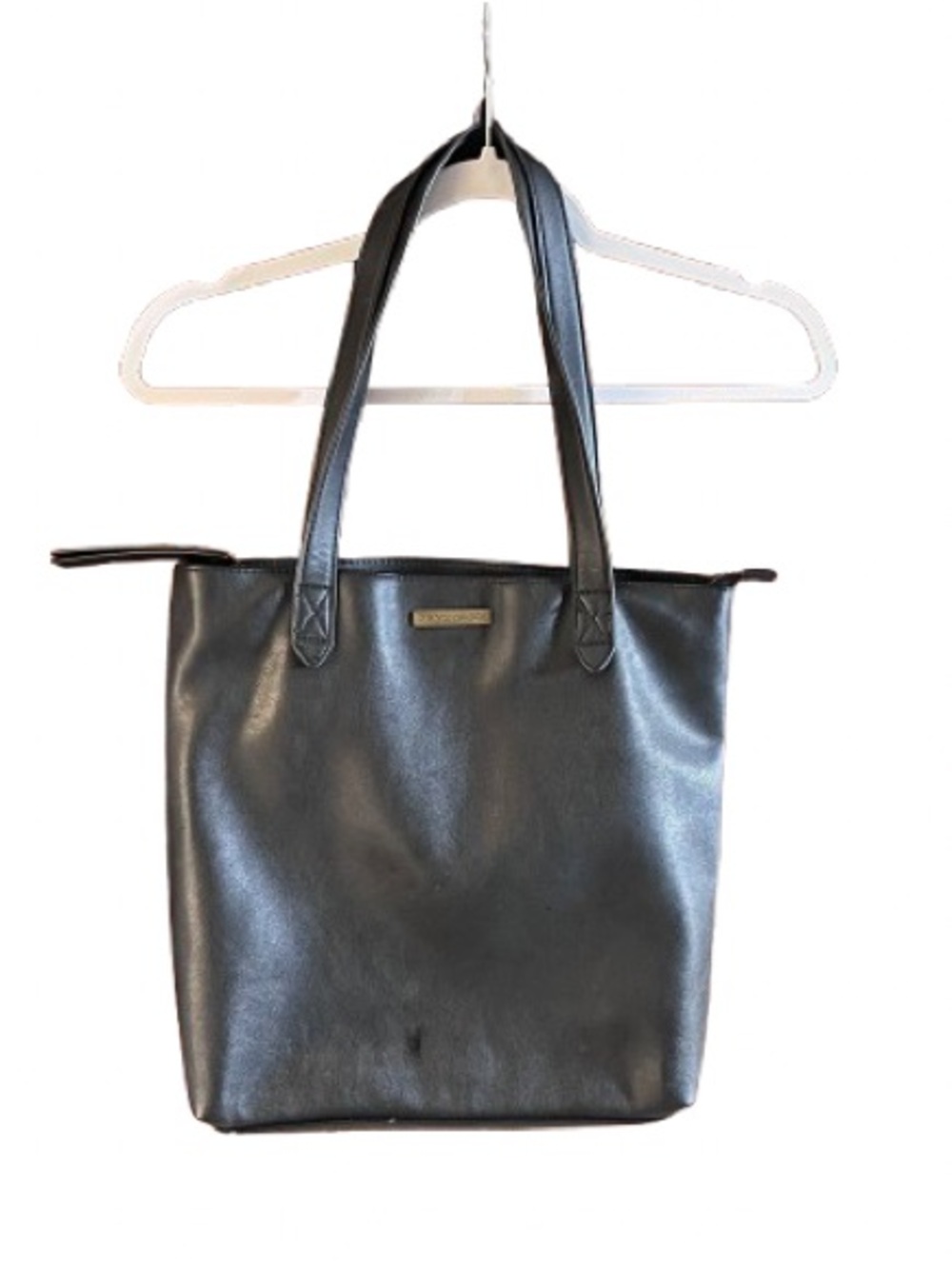 FRYE AND CO. Black Vegan Leather Core Shopper Tote Bag